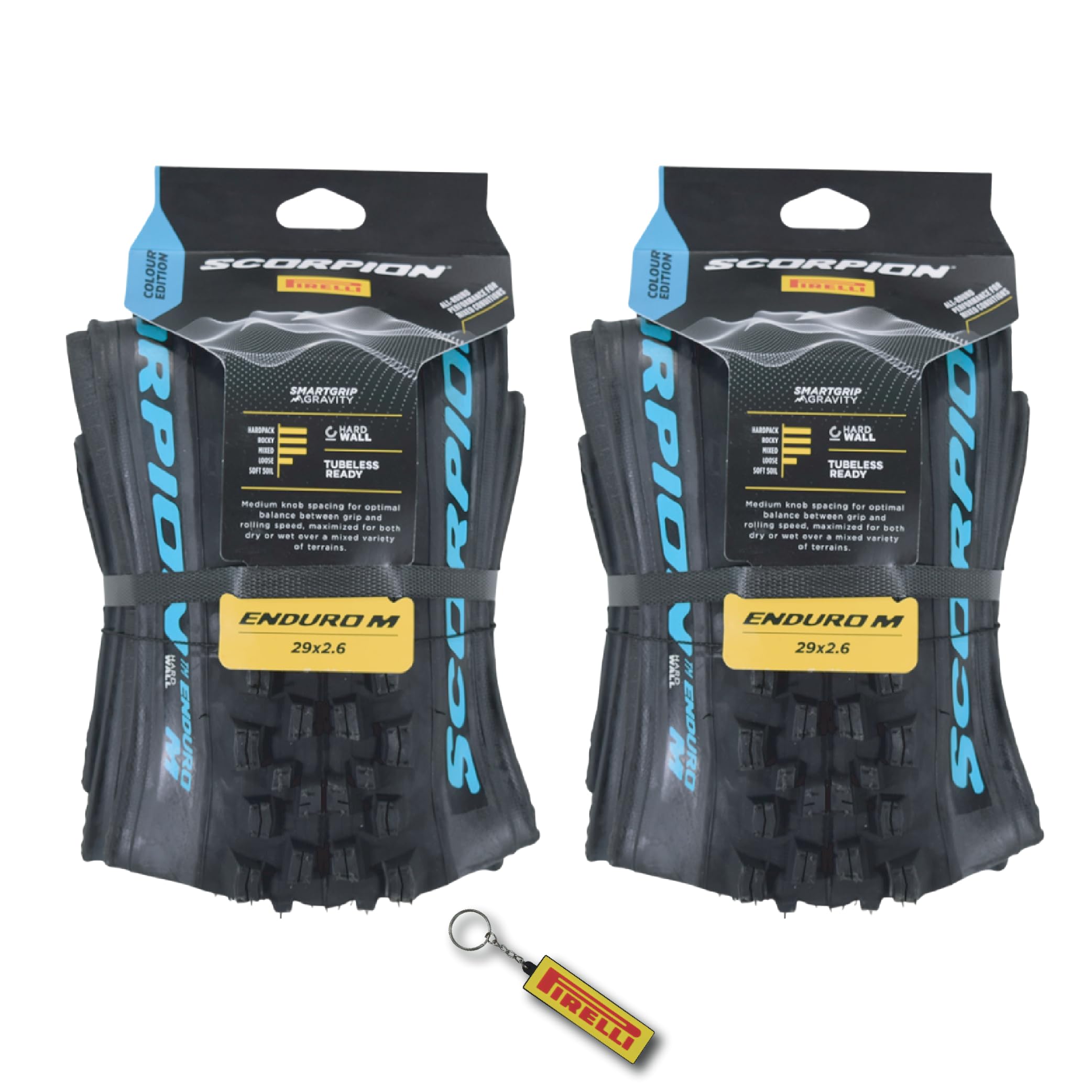 Amazon.com : Pirelli Scorpion Enduro M Turchese 29x2.6 Tire 60TPI